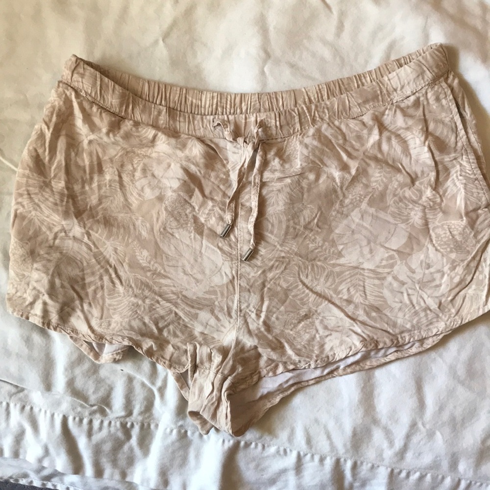 Tan tropical shorts